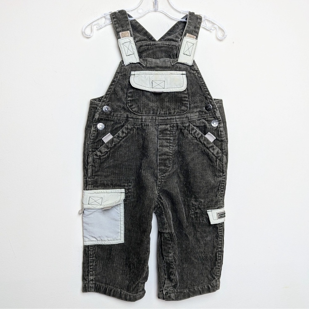 Vintage Arizona Jeans Outdoor Cargo Overalls Corduroy Y2K Infant 12 Months